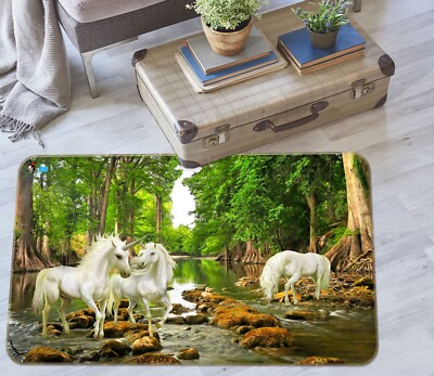 3D Forest Unicorn O3911 Game Rug Mat Elegant Photo Carpet Mat Eve 2023