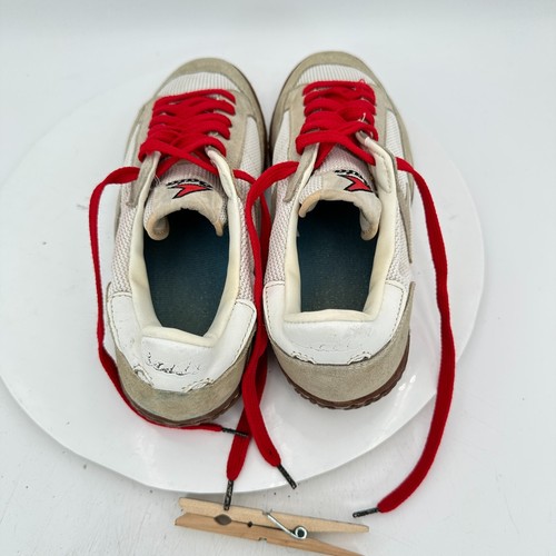 Vintage Bata 1980 Women Size 8 51002 White Mesh Suede Leather Shoe Made in Korea - Picture 11 of 14