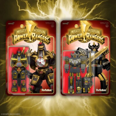 Mighty Morphin Power Rangers Reaction  Megazord & Dragonzord Black and Gold