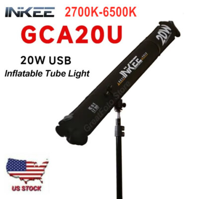 INKEE GCA20U 20W USB Inflatable LED Video Tube Light Bi-Color 2700K-6500K CRI95+