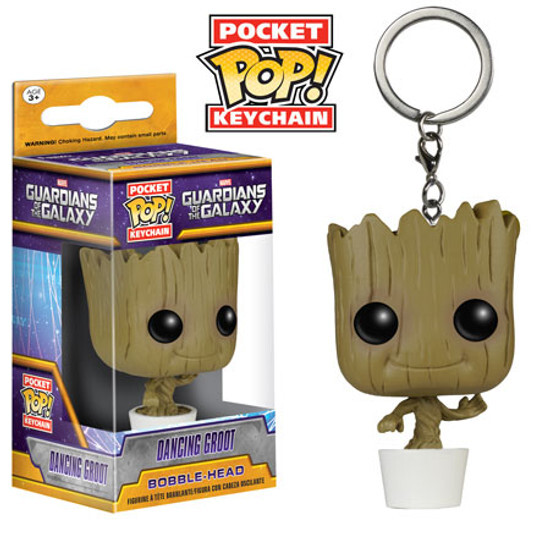Funko Pocket Pop Groot Guardians Of The Galaxy Dancing Key Chain Usa Seller