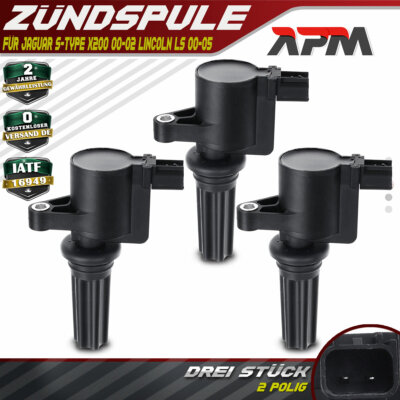 3x Zündspule Zündmodul für Jaguar S-Type X200 00-02 Lincoln LS 00-05 3.0L V6