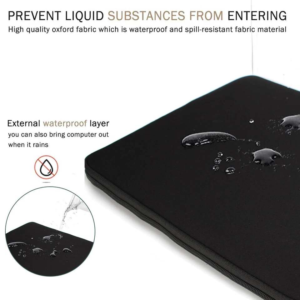 Waterproof Laptop Sleeve Case Carry Bag Notebook For Macbook Lenovo Dell HP ASUS - image 3 of 4