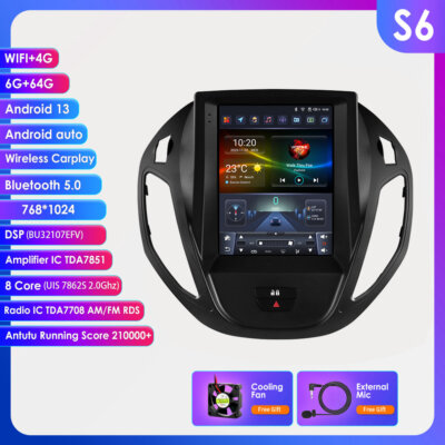 9,7'' Autoradio Für Ford Transit Custom Tourneo Android 13 GPS WiFi 4G RDS 6+64G