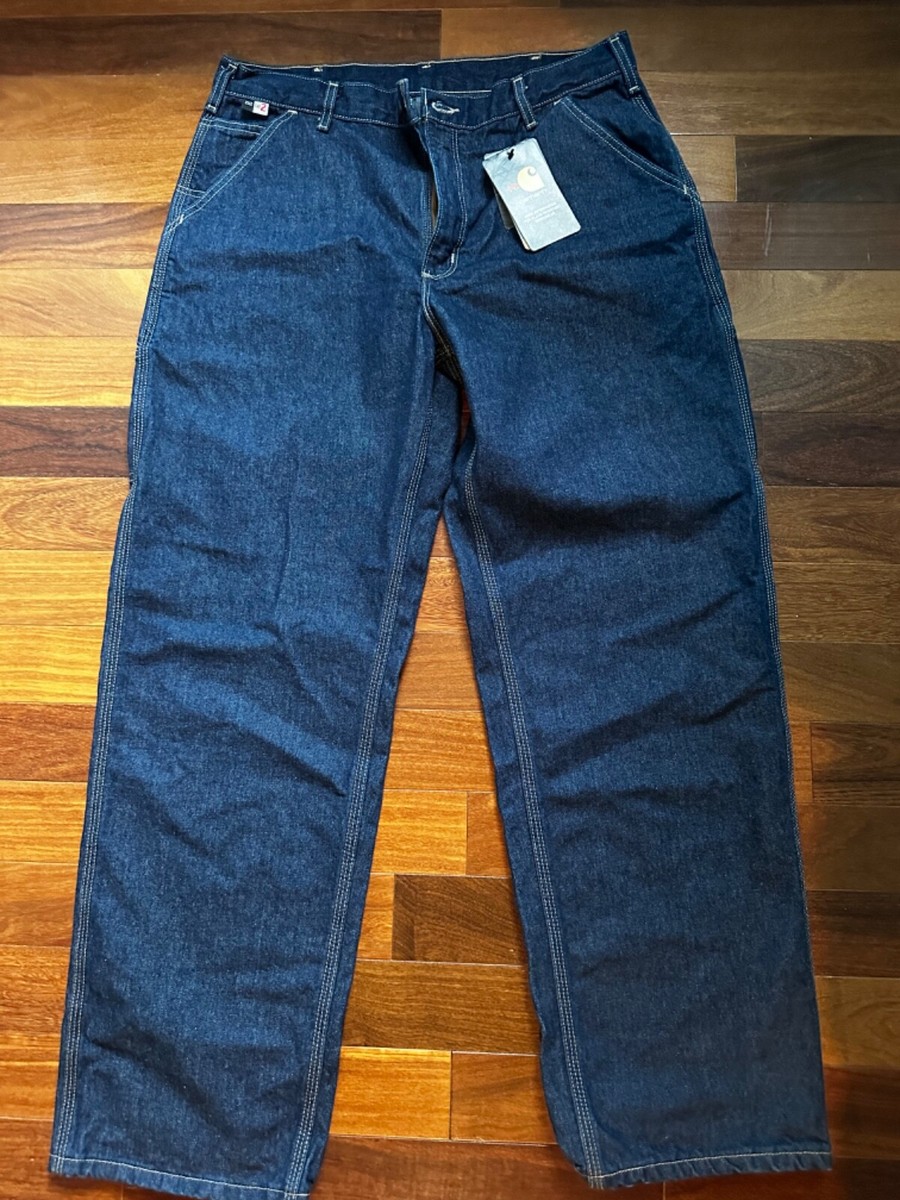 Carhartt Flame Resistant FR Signature Denim Dungaree FRB13 | eBay