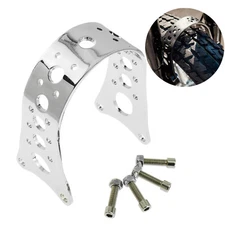 Chrome Front Fork Fender Brace Tracker Narrow Fit For Harley Touring Sportster