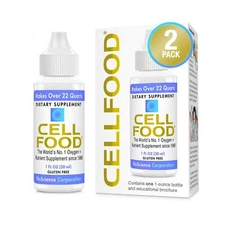 Cellfood Oxygen Boost - 1 fl oz 2 Pack - Liquid Oxygen Supplement - Gluten Fr...