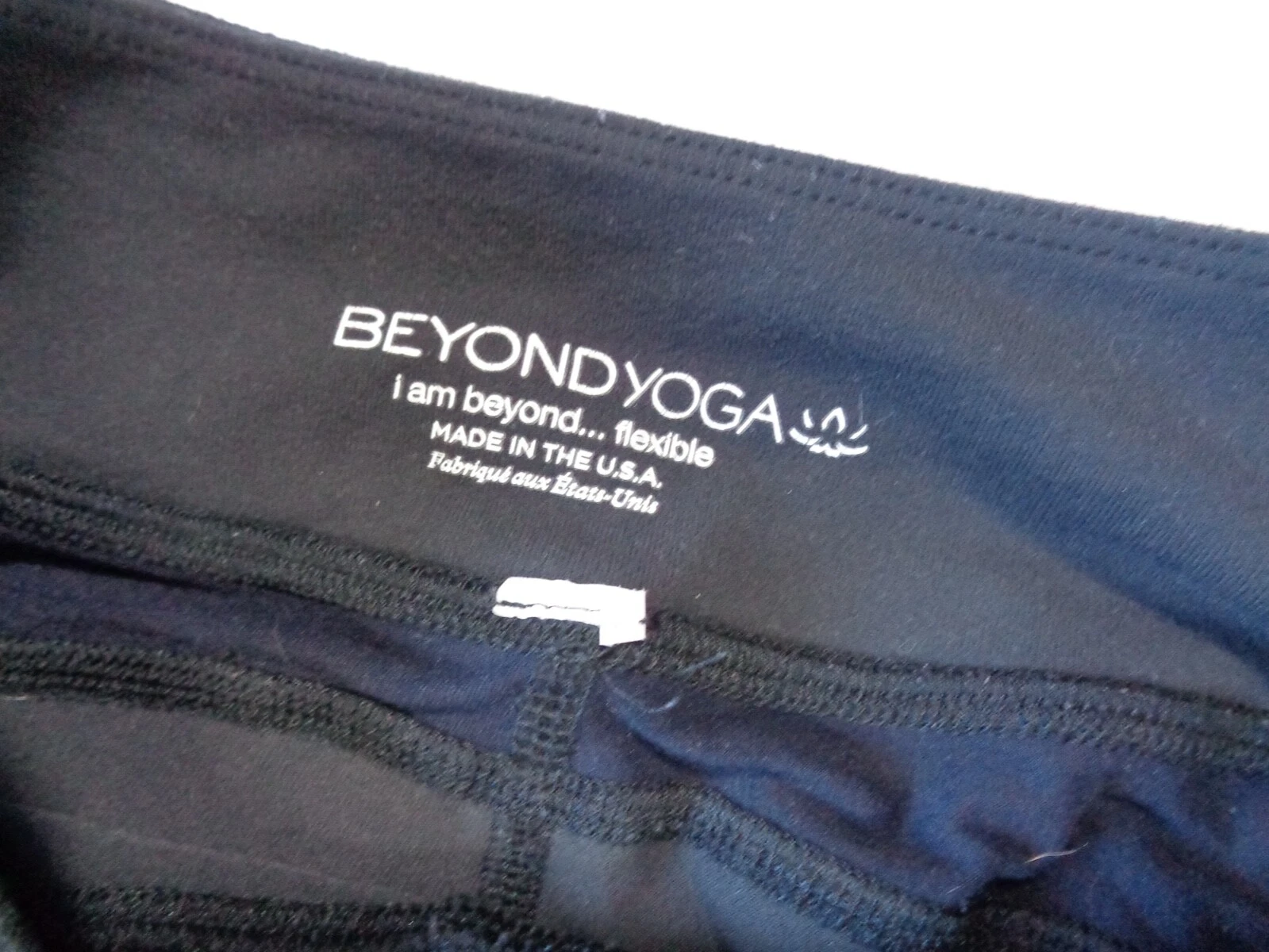 beyond-yoga lot of 2 gray reptile mesh embellished pants