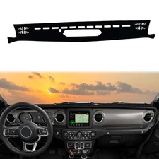 Anti Glare For 2018-2022 Jeep Wrangler SUV Dash Cover Dashmat Dashboard Mat Pad