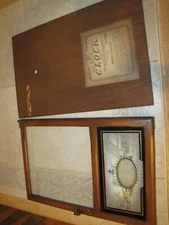 New England Clock Company front door & back wood cover from no. nc-218c clock