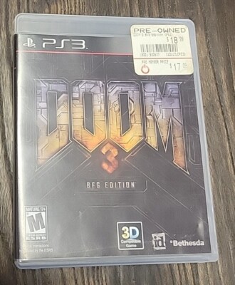 Doom 3 -- BFG Edition (Sony PlayStation 3, 2012) complete ps3