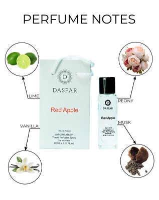Daspar Red Apple For Women Travel Perfume Spray 2.02 Oz 60 Ml Arabic fragrance