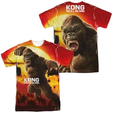Kong Skull Island Kong Attacks Unisex Adult Halloween Costume T Shirt, S-3XL