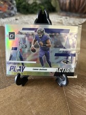 2023 Panini Donruss Optic Lamar Jackson Play Action Holo Prizm #5 Ravens
