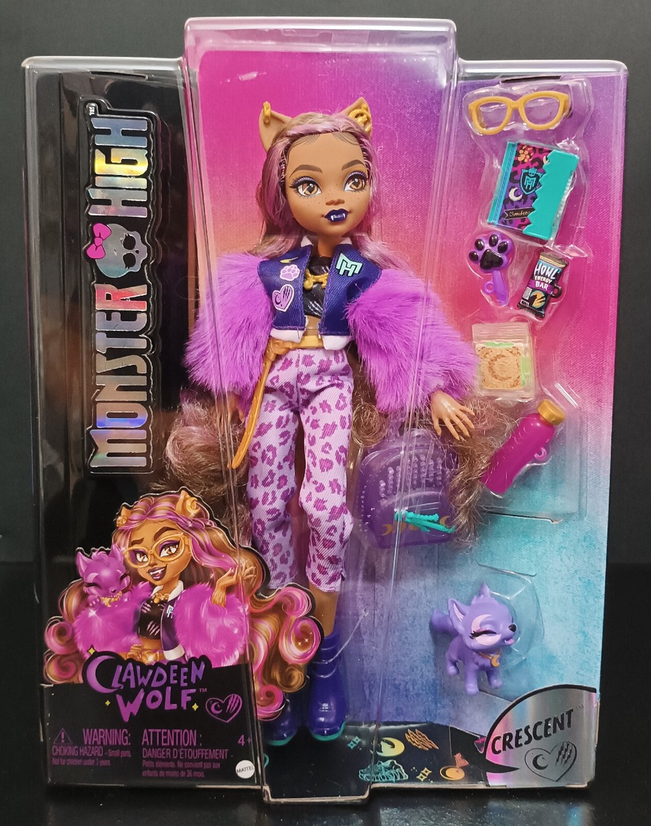 MATTEL 2023 MONSTER HIGH CLAWDEEN WOLF & CRESCENT PET 10