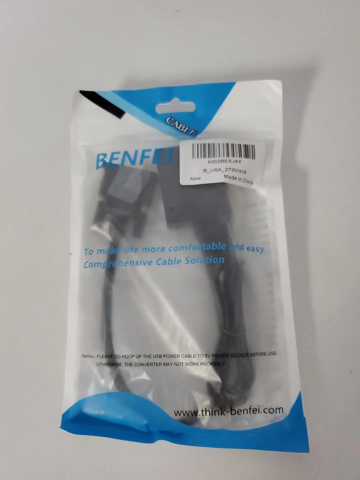 BENFEI CABLE X002BESJ4X, B-USA-272 BLACK - Image 2 of 4