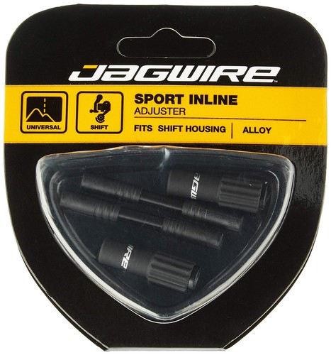 Jagwire Mini Inline Adjusters RuBBer Coated (2Pcs), Black - Picture 3 of 4