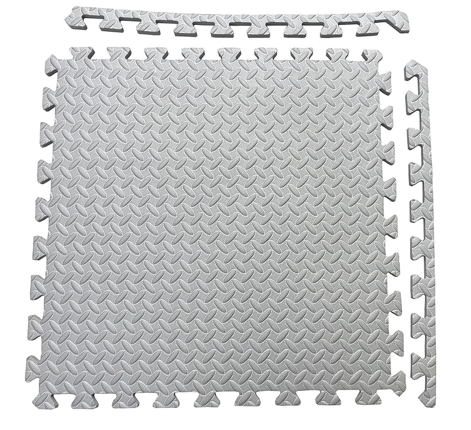 Exercise Mat, EVA Foam Interlocking Tiles, Protective Flooring for Gym Equipment - Image 4 of 4