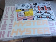 Hyster Forklift decal complete kit includes safety decals Hyster S50FT or S50XM 