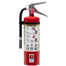 Strike First Tall 5 lb. ABC Dry Chemical Fire Extinguisher, Vehicle Bracket