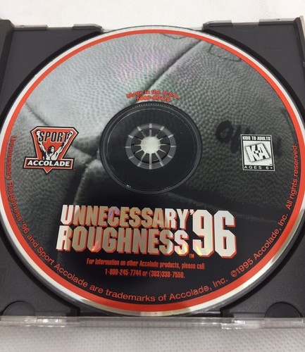 Vintage Unnecessary Roughness ‘96 PC CD Rom Team NFL Sport Accolade 1995 - Picture 4 of 5