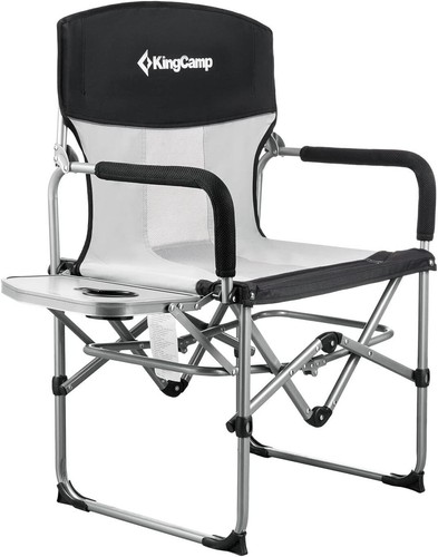 Folding Camping Chair, Heavy Duty Director's Seat for Adults Outside