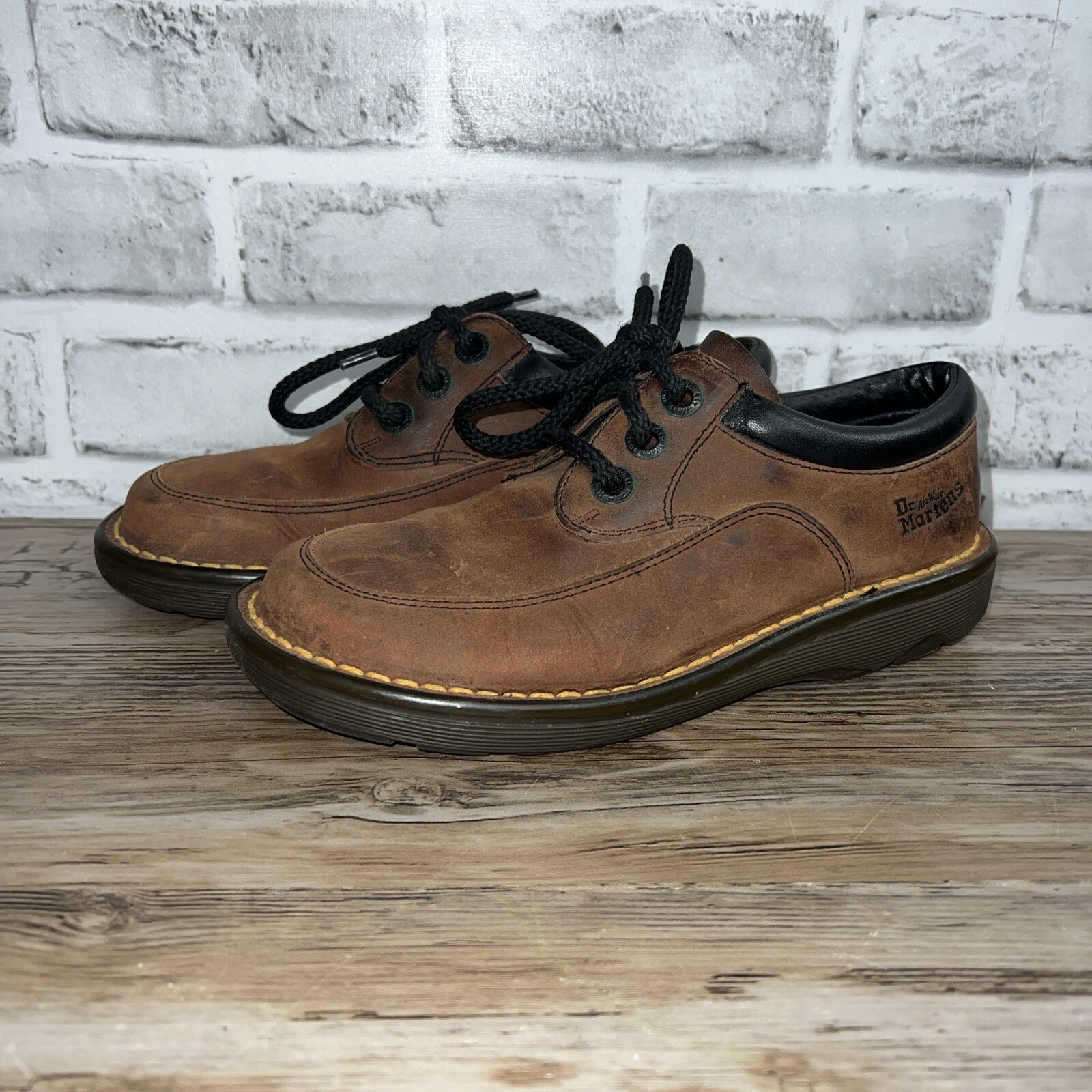 Dr. Martens Brown Leather Athletic Sneakers main image 0