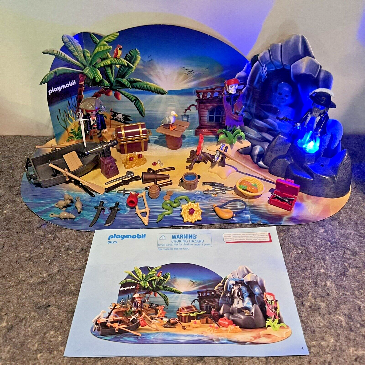 Playmobil Advent Calendar Pirate Treasure Island 6625 WORKING