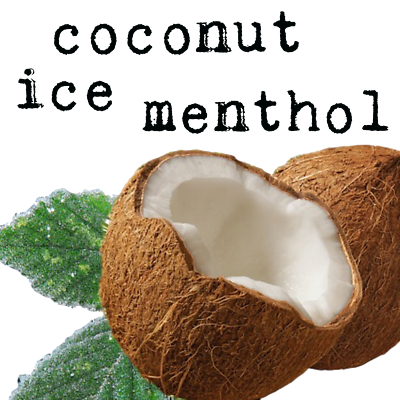 COCONUT ICE MENTHOL - E Liquid Vape Juice eliquid Max VG Cloud Chaser 0mg -  UK