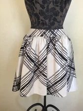 Target Go International Skater Skirt Size 7 A-Line Mini Full Circle Black Gray