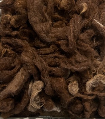 Alpaca Fiber Soft brown Raw 2 Pound Natural