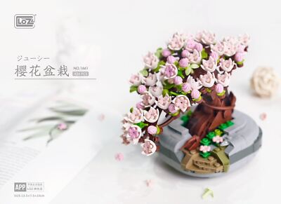 BLOSSOM SAKURA FLOWER 1661 Loz Lego type Building Block Set | eBay