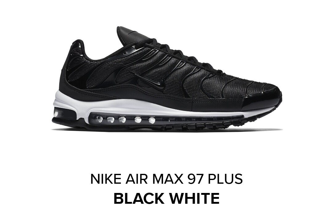 air max 97 plus black and grey