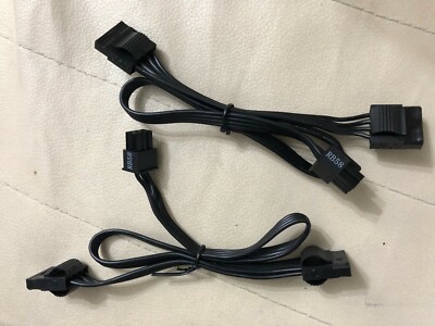 2X SEASONIC  6 Pin Perif  TO 2x IDE  DRIVE Power CABLE  FOR SSR 450RM -SSR 750RM