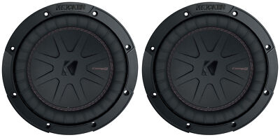 (2) Kicker 48CWR82 COMPR8 8'' 1200w DVC 2-Ohm Car Audio Subwoofers Subs CWR8-2