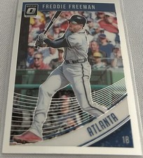 2018 Donruss Optic Baseball Freddie Freeman Atlanta Braves base card #68