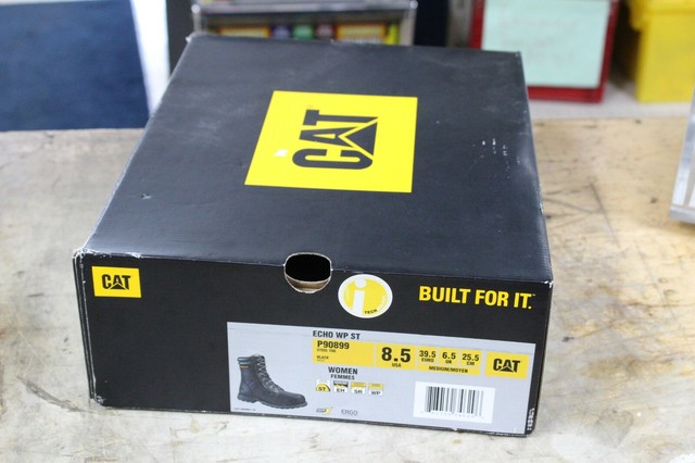 caterpillar women's echo waterproof steel toe work boot