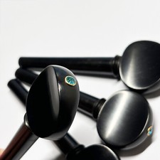 1 Set Cello Ebony Pegs Peg Decoration Dot Point 4/4 Size Cello Peg