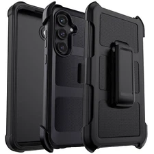 For Samsung Galaxy S25 S24 S23 Plus Ultra FE A16 A17 Hybrid Case Cover Belt Clip