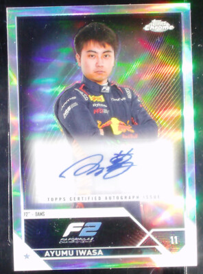 2023 Topps Chrome Formula 1 F1 Ayumu Iwasa Auto Autograph #CAC-AI (3)