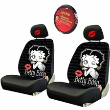 For Toyota Betty Boop Car Truck Suv Seat Headrest Steering Wheel Covers New For Toyota Betty Boop Car Truck Suv Seat Headrest Steering Wheel Covers New