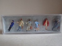 Preiser An Der Bahnsteigsperre 10029 Reisende Fahrgast H0 1:87 Ovp 6 Fig