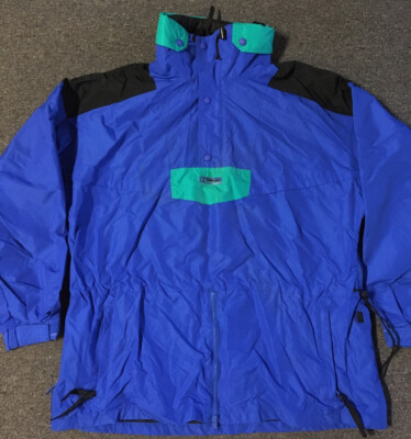 Vtg 90s Columbia Colorblock Pullover Jacket XL Ski Snowboard Vaporwave 80s USA