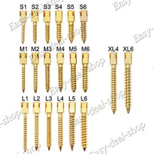 30 Pcs Dental Screw Post 24K Gold Plated Conical Refills S/M/L/XL For Root Canal