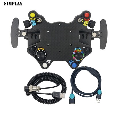 Racing Hub Steering Wheel Instrument Button Box Central Console for Paddle Shift
