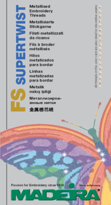 MADEIRA FS SUPERTWIST COLOR CARD 100-63