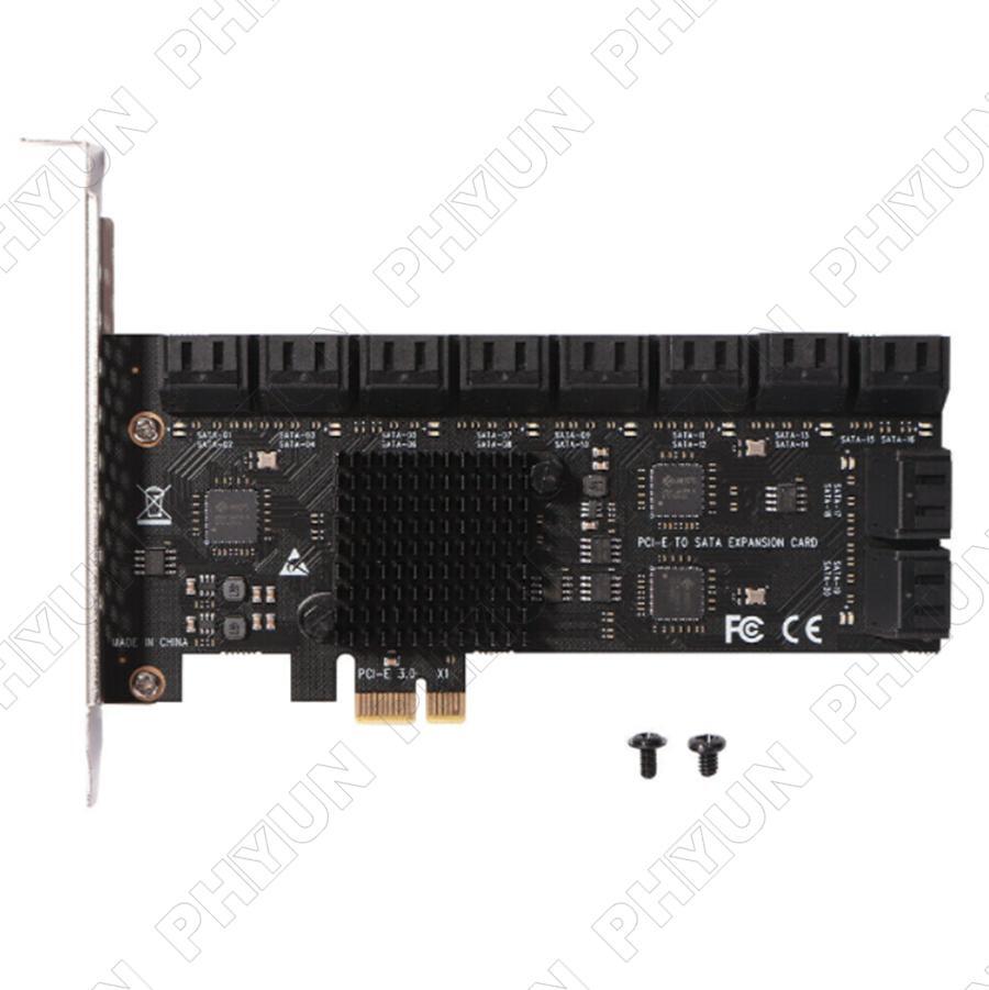 For Chia Mining 20 Ports SATA 6Gb To PCI ExpressX1 2 0 Controller