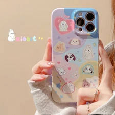 Cute Rabbit Animal Phone Case For iPhone 14 13 12 11 Promax XR Plus Hard Cover