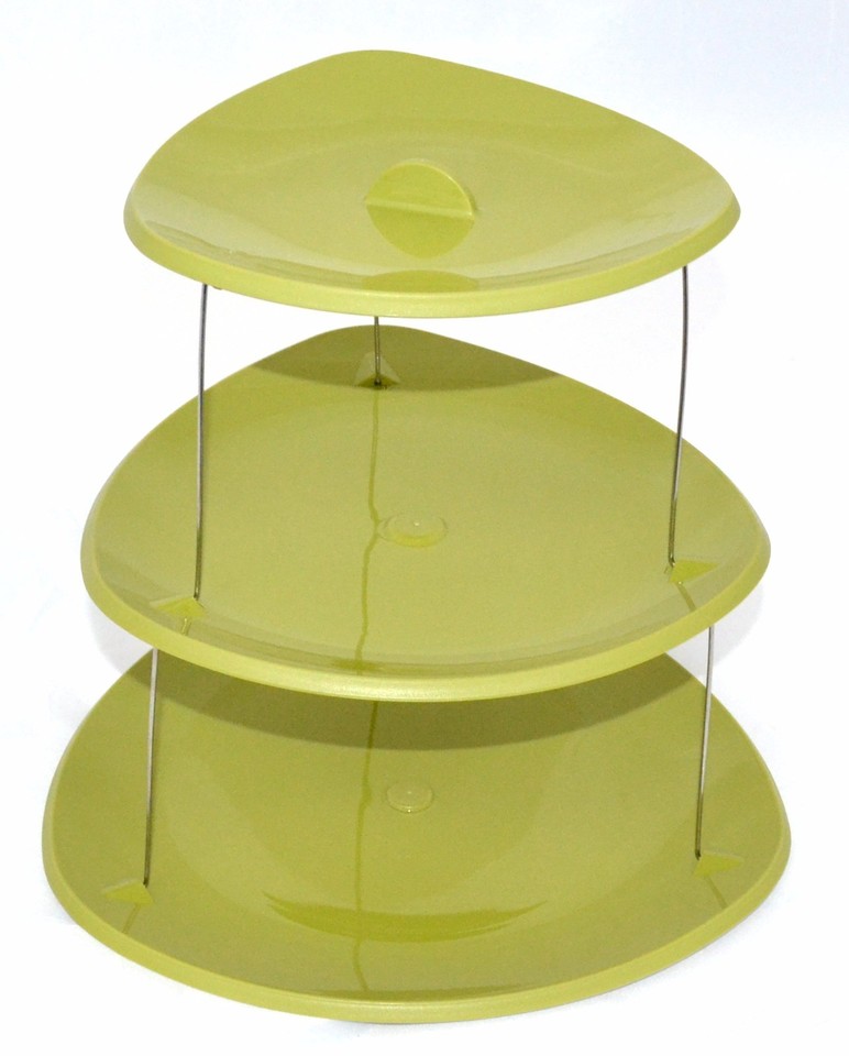 3 Tier Twistfold Flat Cake Stand/Paries,Gathering,Guests Collapsible ...