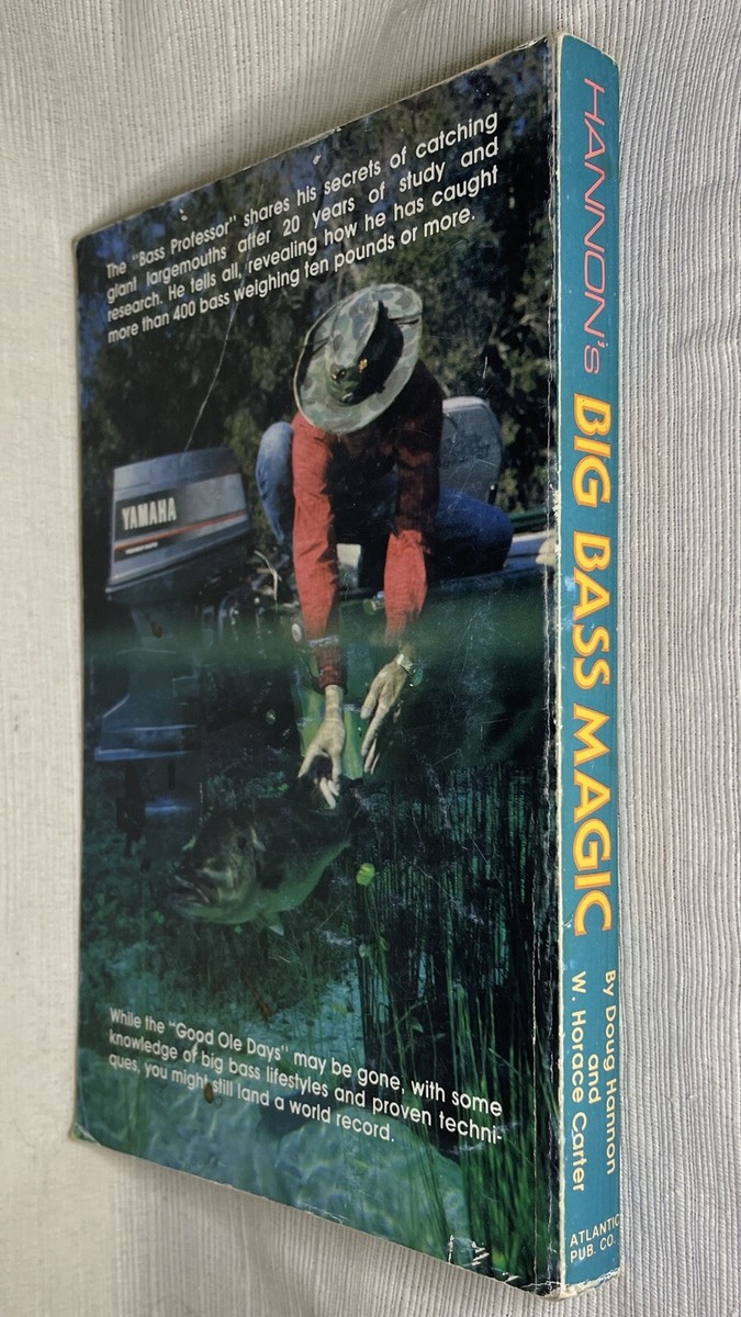 Hannon's Big Bass Magic HTF Hannon's Fishing Book By Hannon
